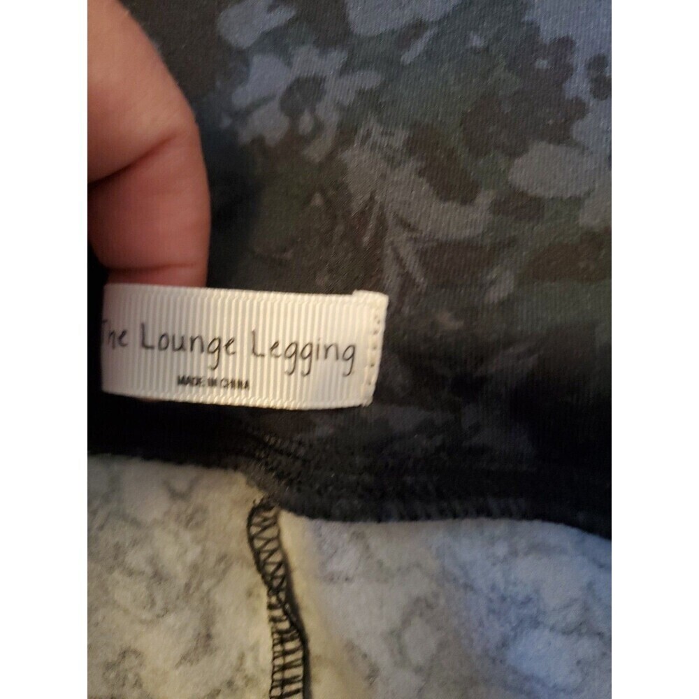 New Womens Member's Mark Lounge‎ Leggings Gray Olive Camououflage Hem Detail XL - Picture 6 of 16